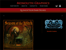 Tablet Screenshot of monolithgraphics.com